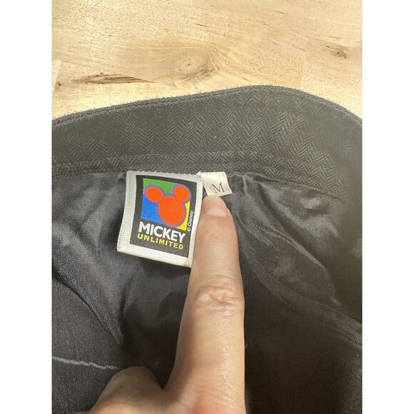 Disney Mickey Unlimited Minnie Mouse Black Jumper Overall Dress M Y2K - Picture 4 of 7